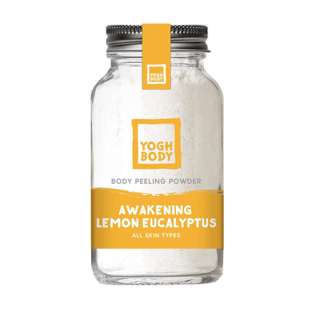 YOGHBODY® Пробуждане - Пилинг Пудра за Тяло с Лимон и Евкалипт, 150г.