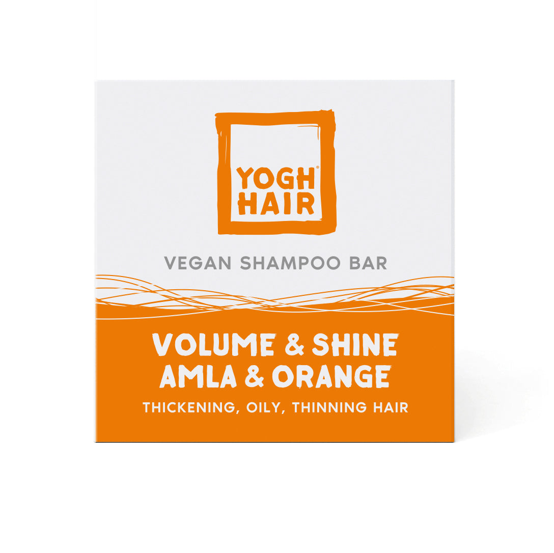 YOGHHAIR® Solid Shampoo for Volume and Shine with Amla and Orange, 110g.